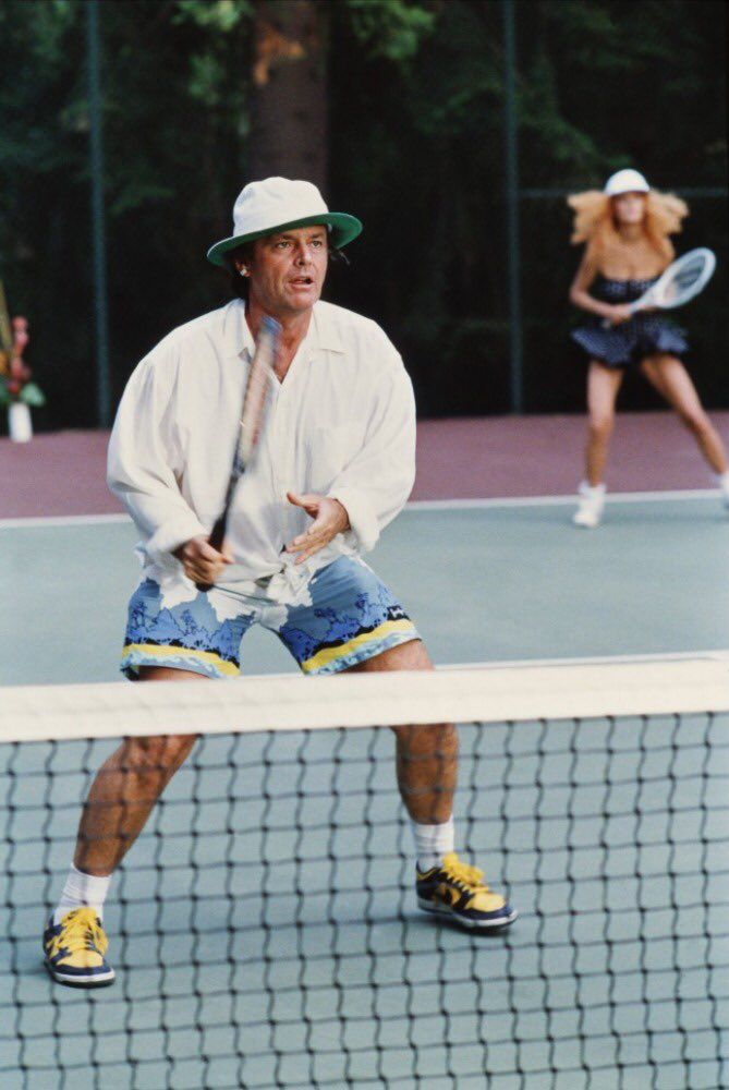 Whites on court